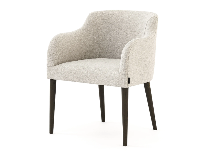 CANNES - Upholstered microfiber chair with armrests _ Stylish Club